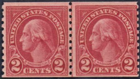 US 599a Just Fine Mint NH Fresh Line Pair cv $1,150
