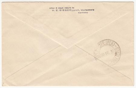 Germany 1932 3rd So. Am. Flight , C35 with On Board Cancel