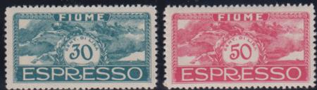 Fiume E2 - 3 VF - XF Mint NH - Beautiful Designs - cv $125