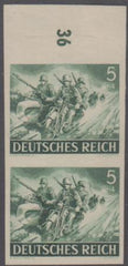 Germany B220 VF Mint NH Margin Imperf Pair cv $585