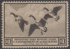 US RW3 Duck Stamp XF LH - Huge + Fresh!