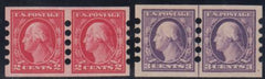 US 482, 483LP - Vending Machine XF Mint Hinged Counterfeit Perfs Type IV - Marked
