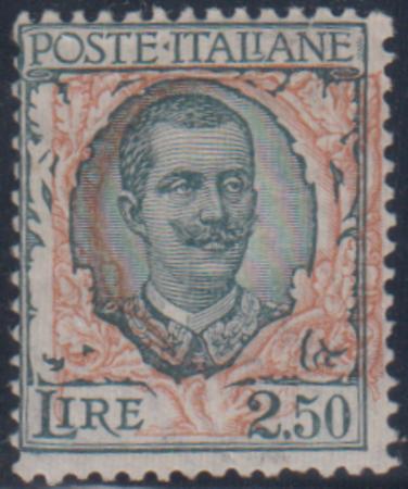 Italy 90 Fine + Mint NH Shifted Vignette to Right cv $270