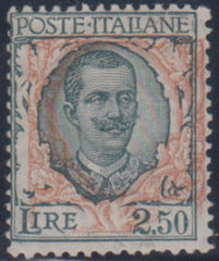 Italy 90 Fine + Mint NH Shifted Vignette to Right cv $270