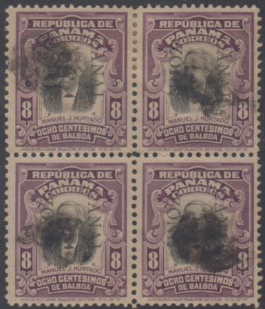 US Possessions - Canal Zone 29 Possessions VF Used Block cv $82.50