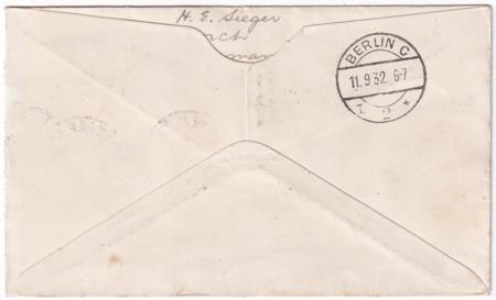 Ireland 1932 6th South America Zeppelin Flight on VF Cover