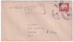 US 1923 567 FDC from San Francisco with Certificate