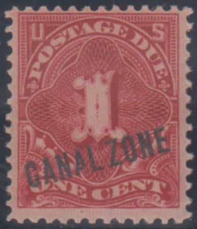 US Possessions - Canal Zone J1 Possessions F - VF Mint Hinged cv $85