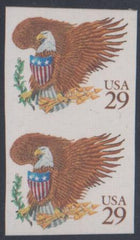 US 2595b Error VF Mint NH Vertical Imperf Pair cv $90