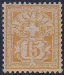 Switzerland 75 XF Mint LH cv $160