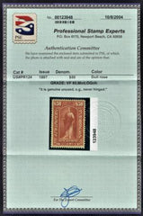US PR124 Newspaper VF NH PSE 80 Cert cv $170