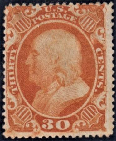 US 38 Early Classics Fine Mint LH OG, Rich Orange Color - PF + Crowe Certs cv $1,900