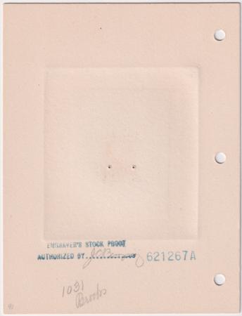 US868P1 10c James W. Riley Large Die Proof in Brown on India