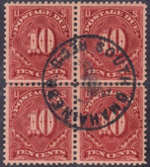 US J42 Postage Dues VF - XF Used Full NH Gum, Pristine, S. Omaha NE CDS cv $47.50