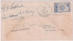 US 794 Autographed FDC, Harry W. Nice, Gov. + More Signatures
