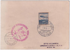 Germany 1936 Hindenburg Olympic Flight Cover