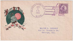 US Mississippi, Independence 730a Fancy Cancel Cover, New Year