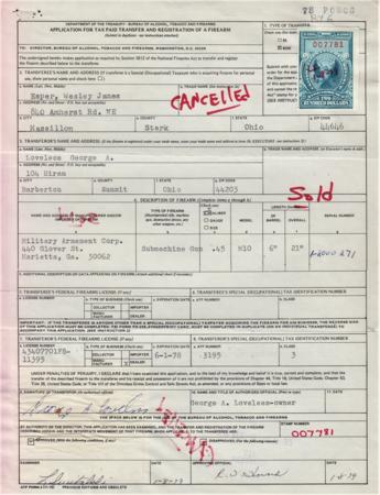 US RY6 Revenue Corner Copy on VF License, 6/1/78 cv $125