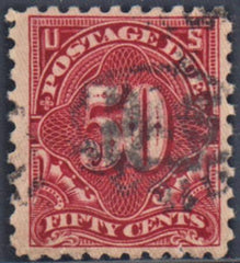 US J58 Postage Dues VF Used PSAG Cert cv $1,700