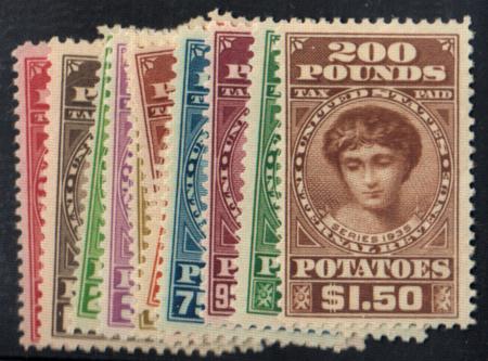 US RI1 - 13 Revenue Potato Tax Mint LH cv $160.25