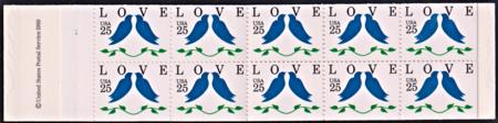 US 2441c Error Mint NH Booklet of 10 Missing Pink on Top Pane APS Cert cv $950