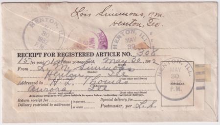 US Illinois, Henton 704, 709, 714  Fancy Cancel Cove, Star