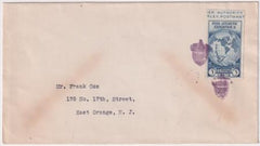 US Tennesse, Acorn 735a Fancy Cancel Cover, Acorn Fancy Cancel