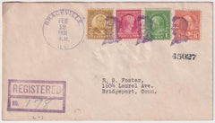 US Illinois, Braceville 367, 632, 638, 640 Fancy Cancel Cover, Lincoln Bust
