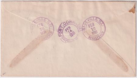 US Illinois, Braceville 367, 632, 638, 640 Fancy Cancel Cover, Lincoln Bust
