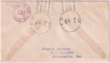 US Kentucky, Ed 610, 632, 634, 642, 651 Fancy Cancel Cover, Bunny in Box