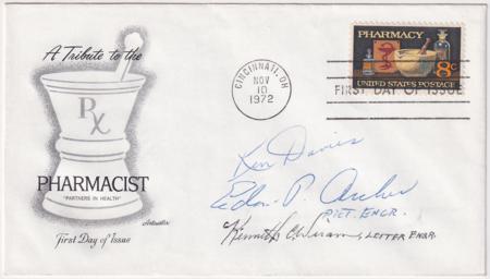 US 1473 FDC Signed by the Designers and Engravers