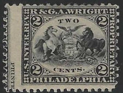 US RT23d Revenues Ave-F Mint Hinged OG Imprint - Score Watermarked cv $600