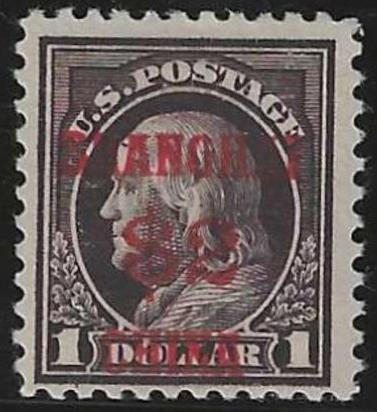 US Shanghai Overprint K16 F+ LH cv $425