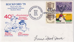 US 1584, 1381 Event Cover Signed by Forrest "Spook" Jacobs Baseball Palyer