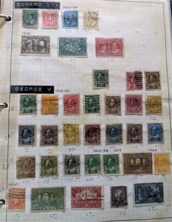 Canada 1970-1982 Used Collection in 3-Ring Binder