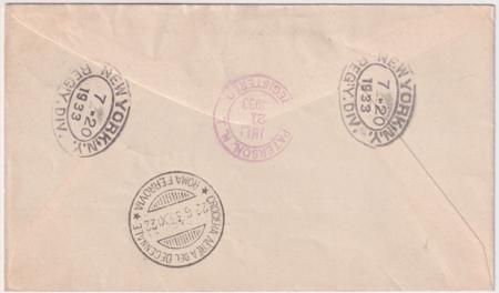 Italy 1933 VF Balbo Flight Cover with C48-C49, Rome - New York