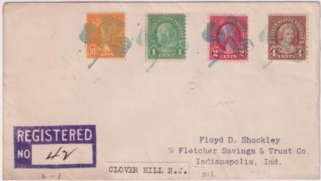 US New Jersey, Clover Hill 632, 636, 642, 688 Fancy Cancel Cover