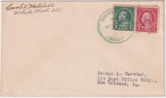 US Illinois, White Heath 632, 634 Fancy Cancel Cover, Star