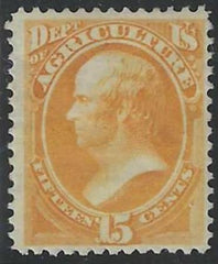 US O7 Officials F-VF Mint Hinged Beautiful Color cv $425
