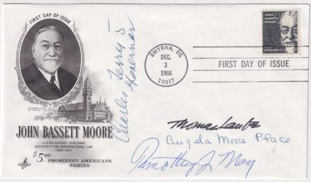 US 1295 FDC Signed by DE Governor, Charles L. Terry,  and Others