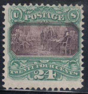 US 120 1869 Pictorials Mint F