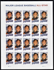 US 5608a Modern Imperf Yogi Berra Sheet