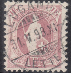 Switzerland 87A Used VF 11 1/2 x 11, Control Mark II