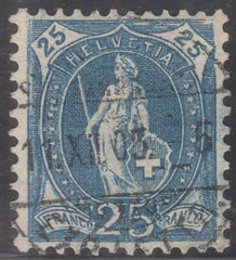 Switzerland 106 Used VF-XF 11 1/2 x 11, White, Wmk. Nice Cancel