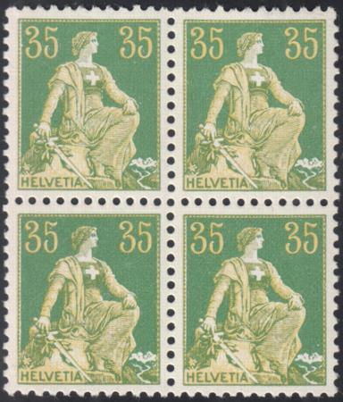 Switzerland 135a/144a Mint NH VF Scarce Complete Set Of Blocks