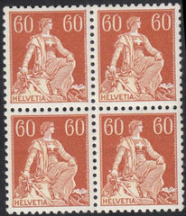 Switzerland 135a/144a Mint NH VF Scarce Complete Set Of Blocks