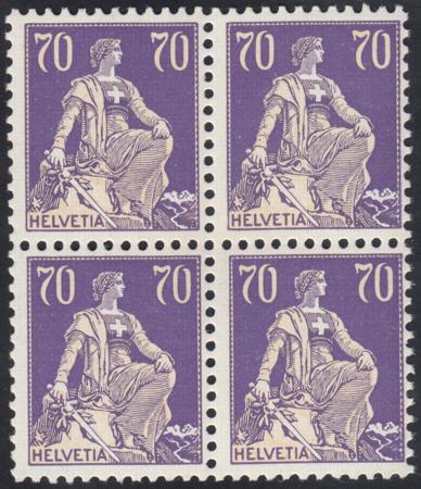 Switzerland 135a/144a Mint NH VF Scarce Complete Set Of Blocks