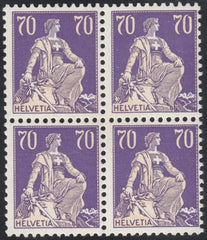 Switzerland 135a/144a Mint NH VF Scarce Complete Set Of Blocks