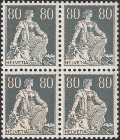 Switzerland 135a/144a Mint NH VF Scarce Complete Set Of Blocks