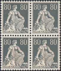 Switzerland 135a/144a Mint NH VF Scarce Complete Set Of Blocks